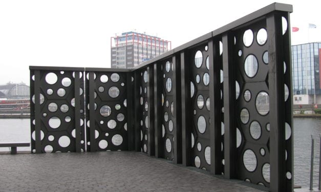 beweegbaar windscherm Paleis van Justitie Amsterdam