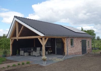 Nieuwe schuur met veranda IJsselstein