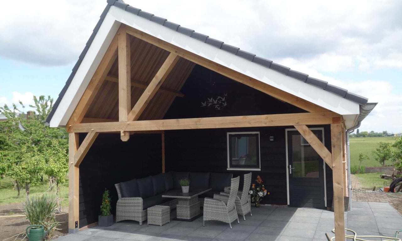 Nieuwe schuur met veranda IJsselstein